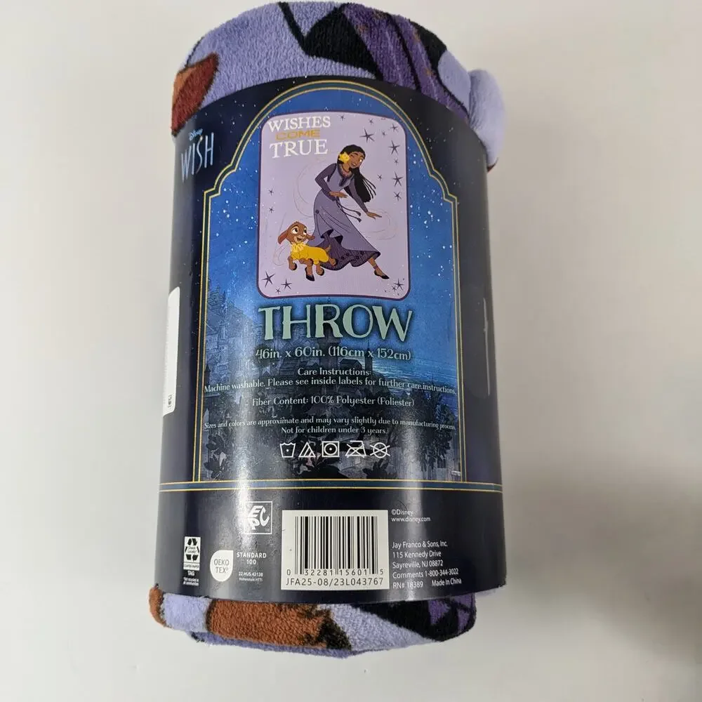 Disney Wish Gift Set Stuffed Valentino Plush Goat Fleece Blanket Throw 46x60